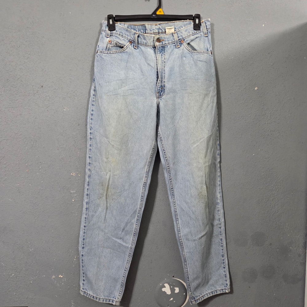 Vintage Levi's 560 Orange Tab Loose Fit Tapered Leg Jeans Light Wash 34x32 90s